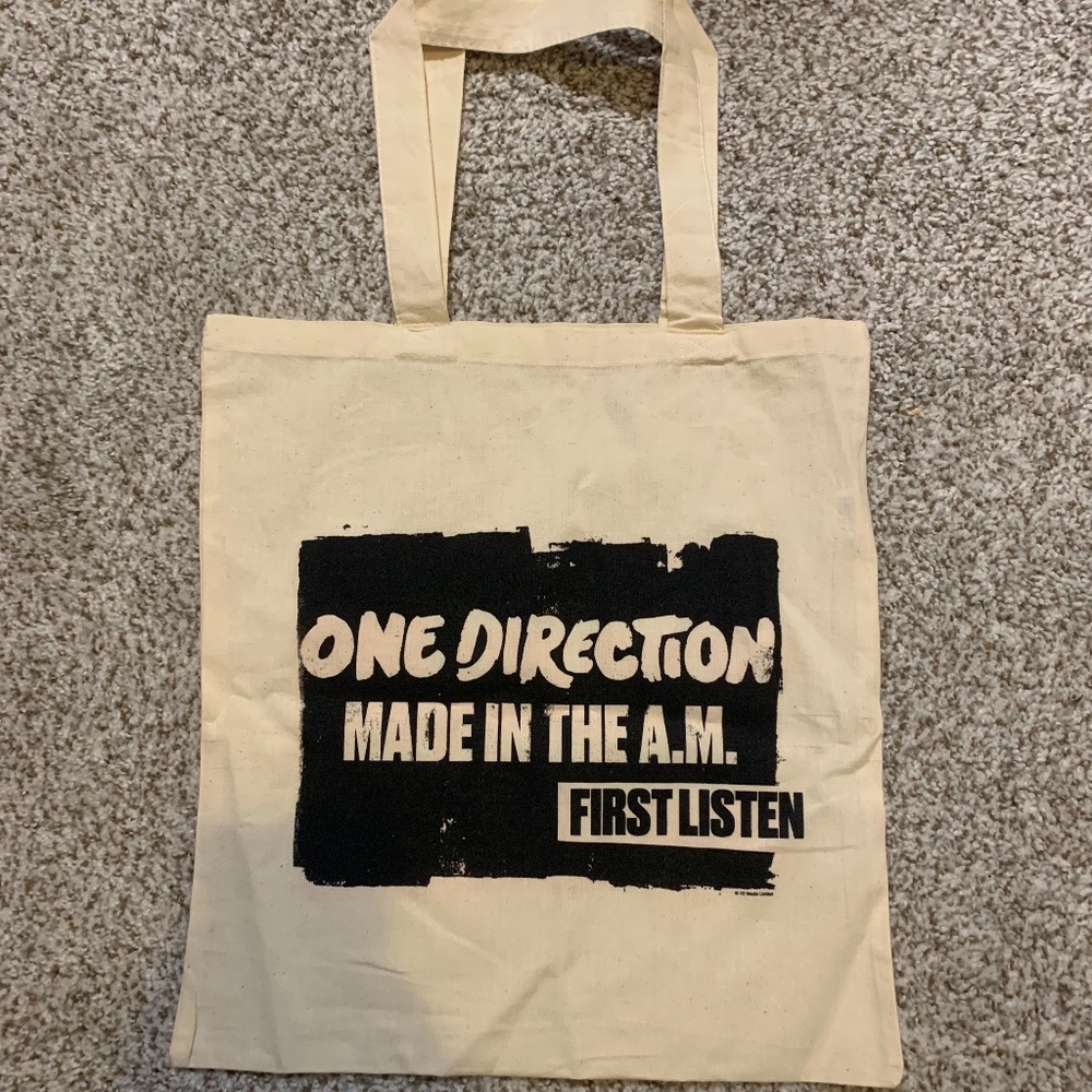 RARE One Direction Made in the AM First Listen Tote Bag - LIKE NEW